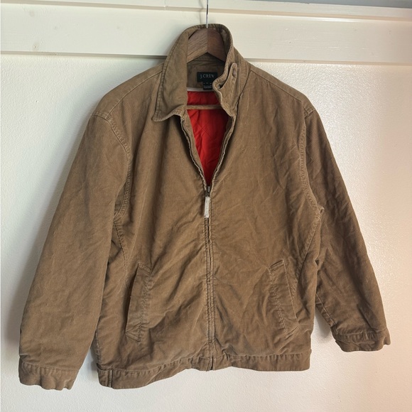 J. Crew M Men’s Brown Corduroy Bomber Jacket - Picture 2 of 12